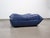 Vintage French Togo Pouf in Blue Leather by Michel Ducaroy Ligne Roset, 1980s For Sale - Image 6 of 13