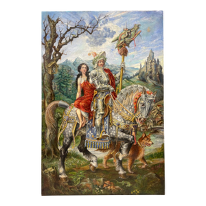 A 20th Century Palatial Fairytale Painting by Gabrielle Debillemont Chardon