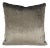 Dedar Splendido Splendente in Taupe Lamina Argento Pillow Cover - 20" X 20" Brown Plush Velvet With Taupe Silver Foil Cushion Case For Sale