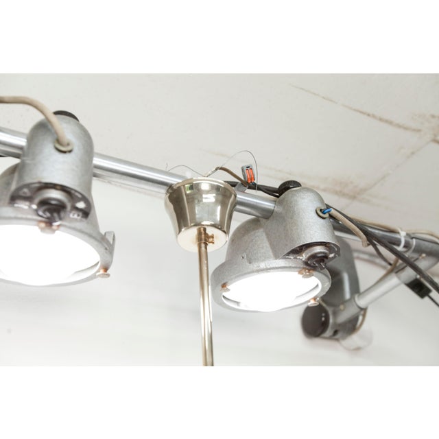 Black Black and Gold 3-Arm Chandelier with Clear Glass Shade from See Delmas, 1960s For Sale - Image 8 of 18