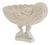 Mid 20th Century Italian Whiteware Shell & Dolphin Pedestal Centerpiece Bowl For Sale