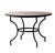 Matthew Izzo Home 48" Round Unglazed Pink Moroccan Zellige Tile Bistro Table With Iron Base For Sale - Image 4 of 4