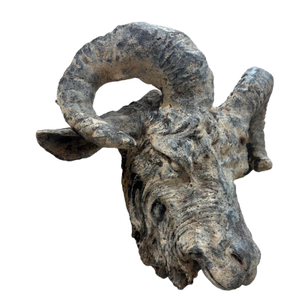 Antique Ram's Head From South of France