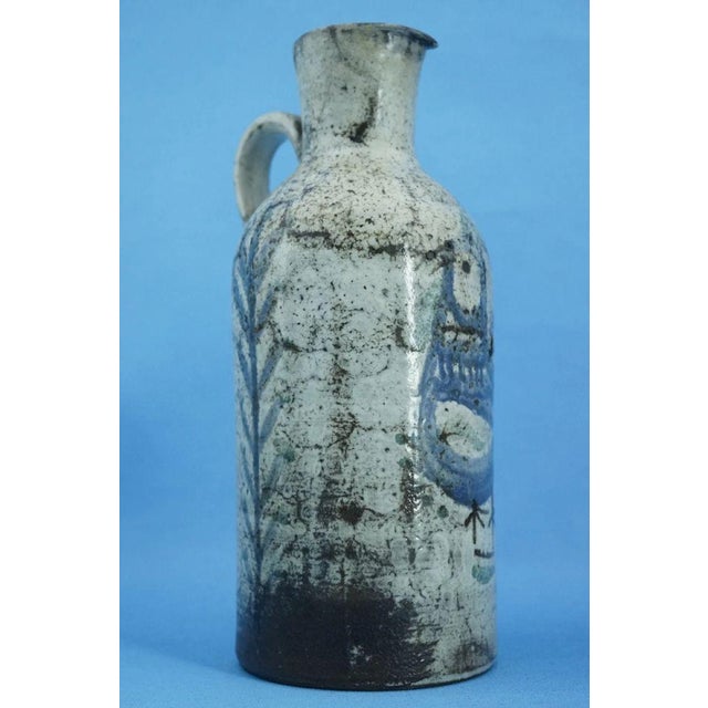 20th Century Ceramic Jug Vase by Atelier Le Mûrier of Gustave Reynaud, Vallauris France., 1950s For Sale - Image 10 of 18