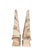 Add a touch of classical grand tour elegance to your space with this striking pair of vintage hand-painted wooden...