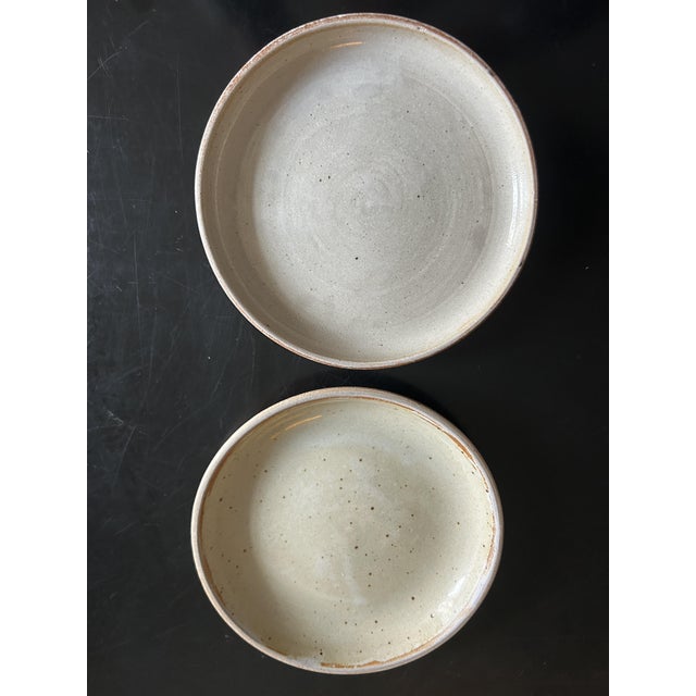 Mid-Century Modern Flat Plates from Grès Du Marais, 1970s, Set of 10 For Sale - Image 3 of 12