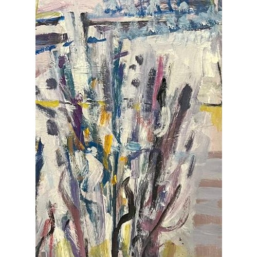 Jean Krille, Landscape 146, 1986, Oil on Masonite For Sale - Image 5 of 12