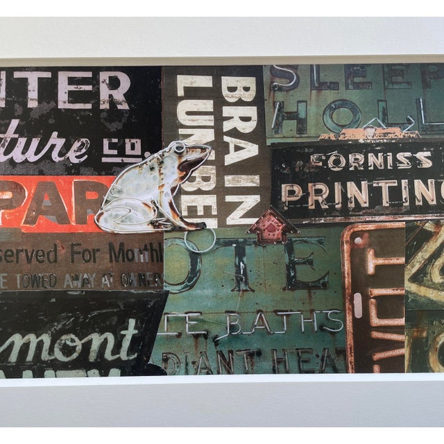 Contemporary 2007 Valerie Fleming Chattanooga Neon Sign Photographic Collage For Sale - Image 3 of 9