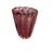 Mid 20th Century Murano Plum Lotus Vase With Gold Leaf Flecks and Bubbles For Sale - Image 5 of 13