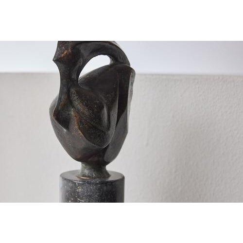 1970s Abstract Bronze Sculpture by Jean Houben, 1976 For Sale - Image 5 of 10