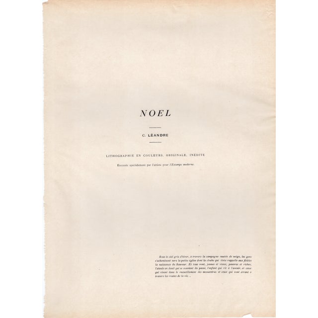 Paper Charles Lucien Léandre, Noel, 1897, Lithograph on Paper For Sale - Image 7 of 10