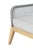Cypress Teak Wood 2-Piece Left Arm Chaise Outdoor Sectional - Gray For Sale - Image 4 of 13