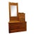 Antique Victorian Tiger Oak Knapp Joint Gentleman’s Dresser (C. 1890s) For Sale