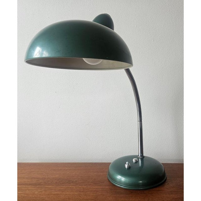 Gold Mid-Century Industrial Table Lamp by Helo Leuchten, Germany, 1950s For Sale - Image 8 of 15