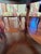 Wood Round Glass Top Dining Table & 8 Chairs, Set of 9 For Sale - Image 7 of 11
