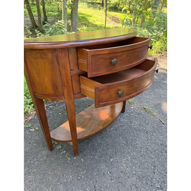 Ballard Designs Newport Demilune Table For Sale - Image 10 of 10
