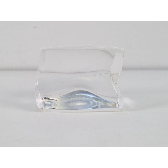 Plastic Vintage Modern Sculptural Abstract Astrolite Acrylic Paperweight by Ritts L.A., 1970s For Sale - Image 7 of 11