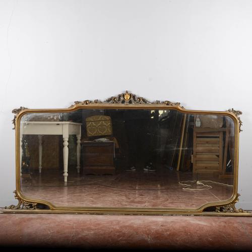 Antique Sideboard Mirror, 1900s For Sale - Image 9 of 9