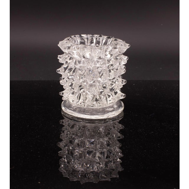 Set of 4 Vintage Ercole Barovier Rostrato Murano Italian Glass Vase for Barovier & Toso For Sale - Image 10 of 10