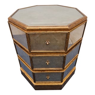 Theodore Alexander Eglomise Venetian Side Table For Sale