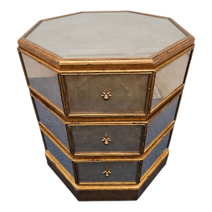 Theodore Alexander Eglomise Venetian Side Table