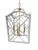 Large Chippendale or Chinoiserie Faux Bamboo Frettework Lantern For Sale - Image 10 of 14