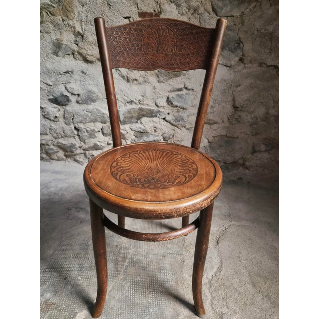 Antique Bistro Chairs in Bentwood by Fischel Austria, 1890s, Set of 2 For Sale - Image 11 of 18