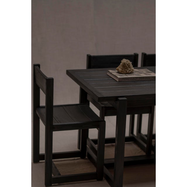 Minimalist Dining Set by Hugo Svensson for Bjärnums Möbelfabrik, 1960s, Set of 5 For Sale - Image 13 of 17