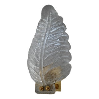 Murano Art Glass Graniglia Transparent and Brass Wall Light and Sconces, 2000 For Sale