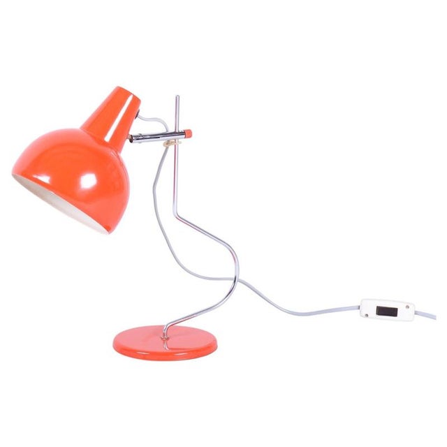 Mid-Century Modern Table Lamp in Chrome by J. Hůrka for Lidokov, Czech, 1960s For Sale - Image 11 of 11