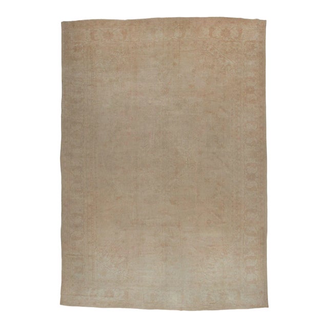 Oversize Antique Turkish Oushak Rug, 13'1'' X 18'9'' For Sale