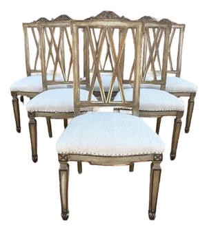1920s Set of Italian Louis XVI Style Dining Chairs