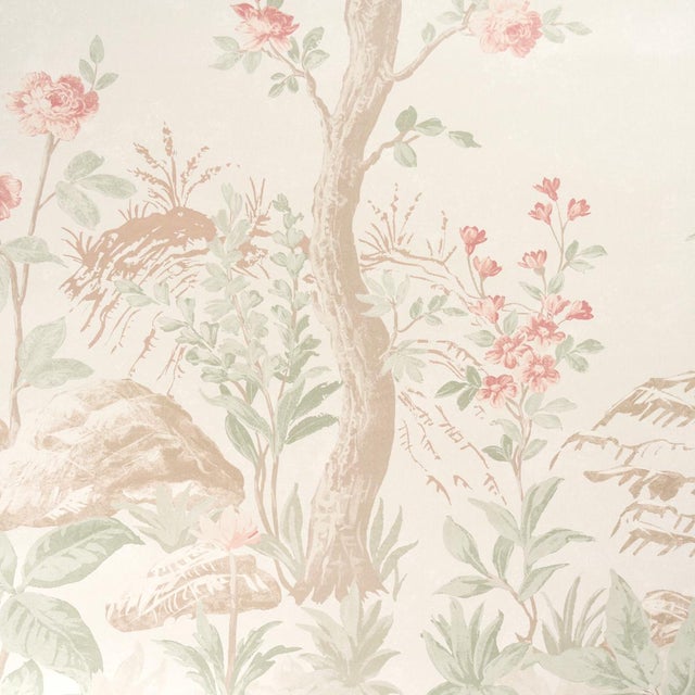 2020s SAMPLE - Schumacher Charlotte's Garden Panel Set In Petal For Sale - Image 5 of 7