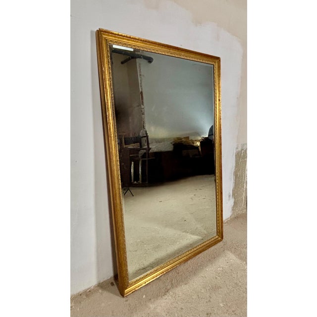 Large Spanish Giltwood Wall Mirror, Mid-20th Century For Sale - Image 11 of 12