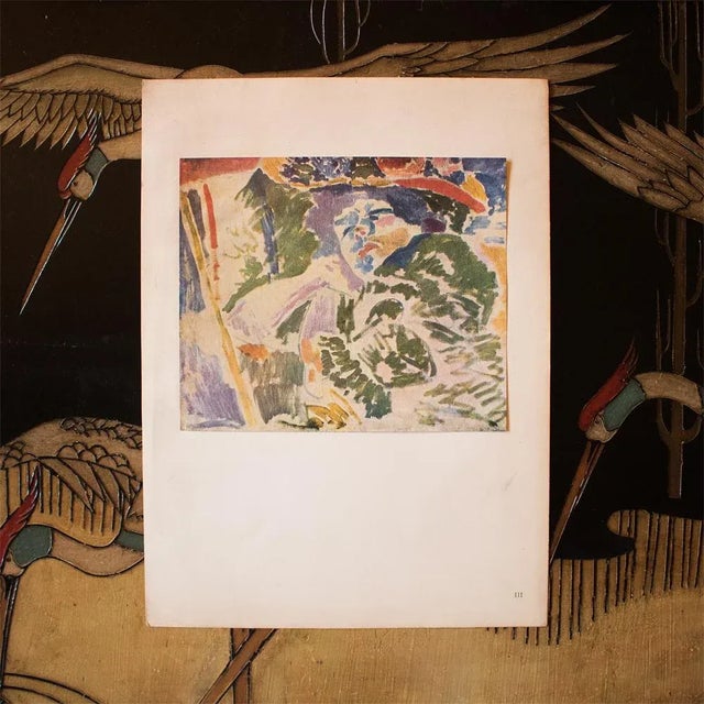 The School of Paris 1948 After André Derain "The Woman at the Transatlantique", Second Edition Offset Lithograph For Sale - Image 3 of 8