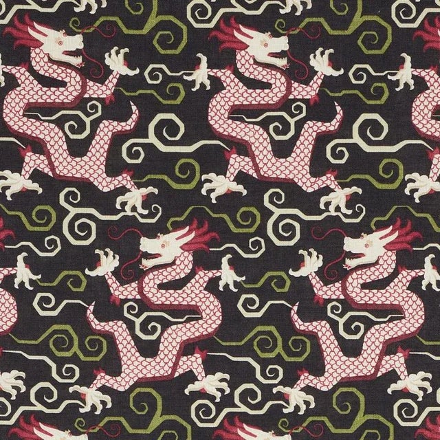 Inspired by chinoiserie motifs, this fabulous, fantastical dragon pattern was dreamt up by our in-house design studio and...