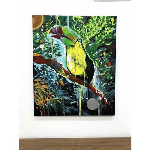 Alessandro Filetti, Toucan, 2013, Acrylic Painting on Canvas, Framed For Sale - Image 6 of 6