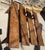 Rustic Oak Farmhouse Bench, 1950s For Sale - Image 11 of 18