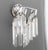 Mid-Century Modern Modern Two-Light Crystal Wall Sconces, Pair For Sale - Image 3 of 8