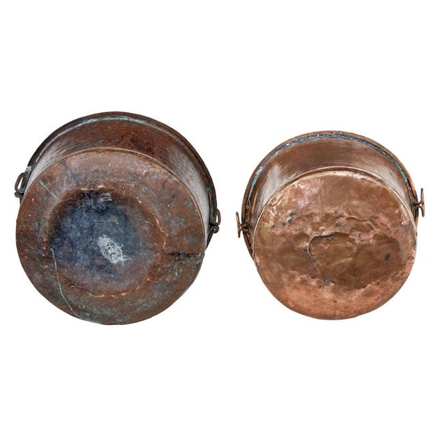 Large 19th Century Victorian Copper Cooking Vessels, 1880s, Set of 2 For Sale - Image 4 of 6