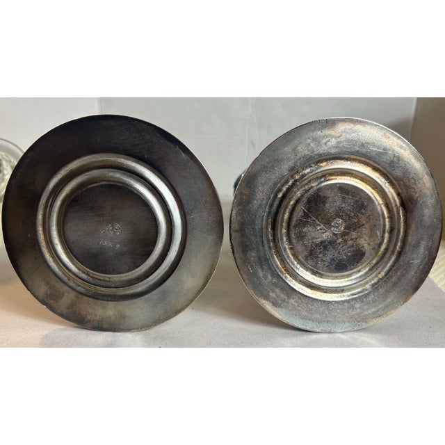 Antique 1800’s Victorian Candlesticks Silverplate Meriden Britannia Company - A Pair For Sale - Image 4 of 11