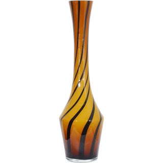 1990s Hand Blown Glass Vase For Sale