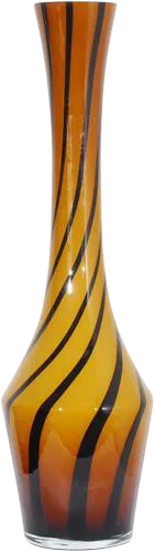 1990s Hand Blown Glass Vase