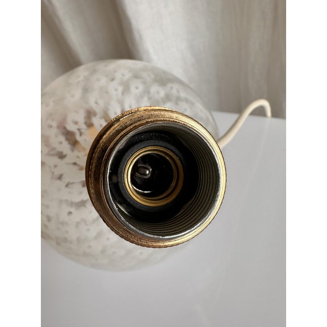 Murano Glass Table Lamp with Brass Base and Empire Shade by La Murrina, 1970s For Sale - Image 10 of 15