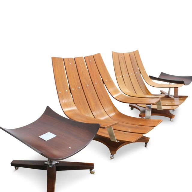 Pair of Mid Century Housemaster Lounge Chairs Attributed to G Plan For Sale In Los Angeles - Image 6 of 18