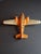 Share Vintage 1930s Hubley Cast Iron Tat Nc-491 Dual Prop Airplane Toy Orange Nickel For Sale In Boston - Image 6 of 15