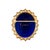 Modern Victorian Antique French 18k Yellow Gold Enamel Lady Portrait Brooch Pin For Sale - Image 3 of 8
