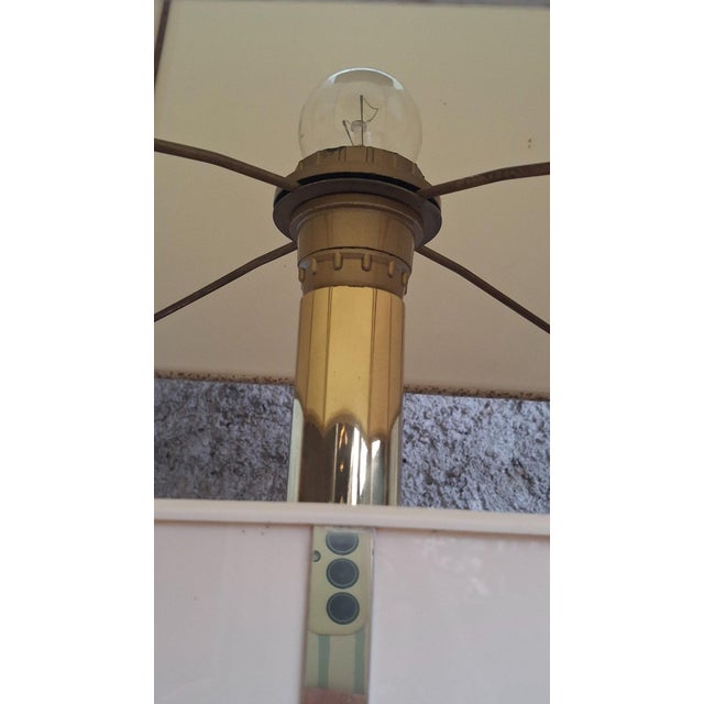 1970s Large Lamp with Japanese Palace Scene, 1970s For Sale - Image 5 of 10