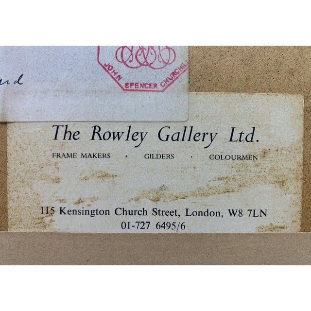 1990s John Spencer Churchill (Nephew of Winston Churchill), Lista di Spagna, 1990s, Oil Painting For Sale - Image 5 of 12