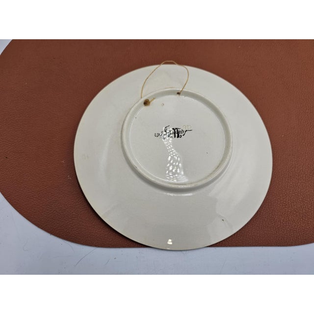 Wall Plate from Sarreguemines, 1890s For Sale - Image 3 of 5